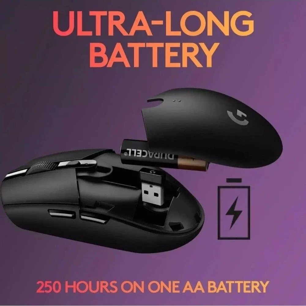 Original Logitech G304 Gaming Mouse Wireless USB Type A 12000 DPI PC Mac Laptop